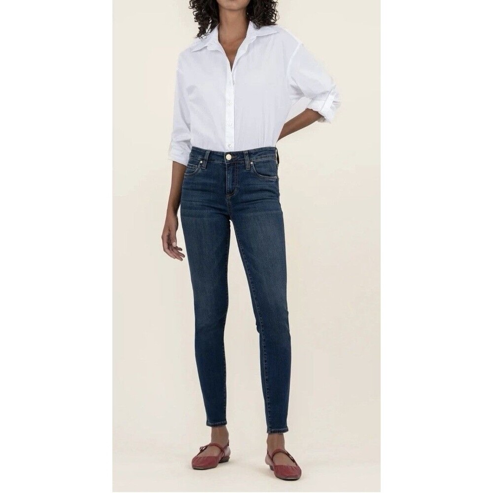 KUT From Kloth Mia Fab Ab Toothpick Skinny High Rise Jeans Size 4